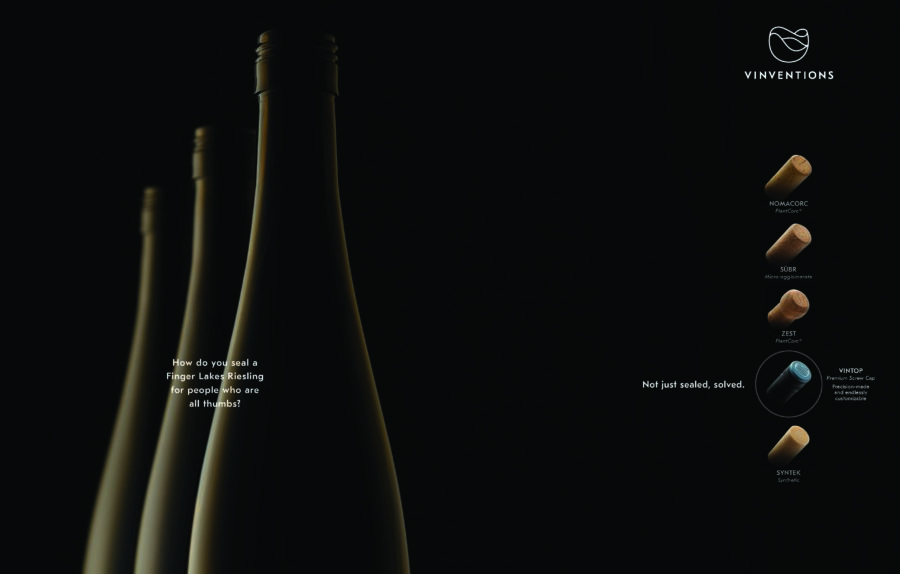 How do you seal a Finger Lakes Riesling for people who are all thumbs?